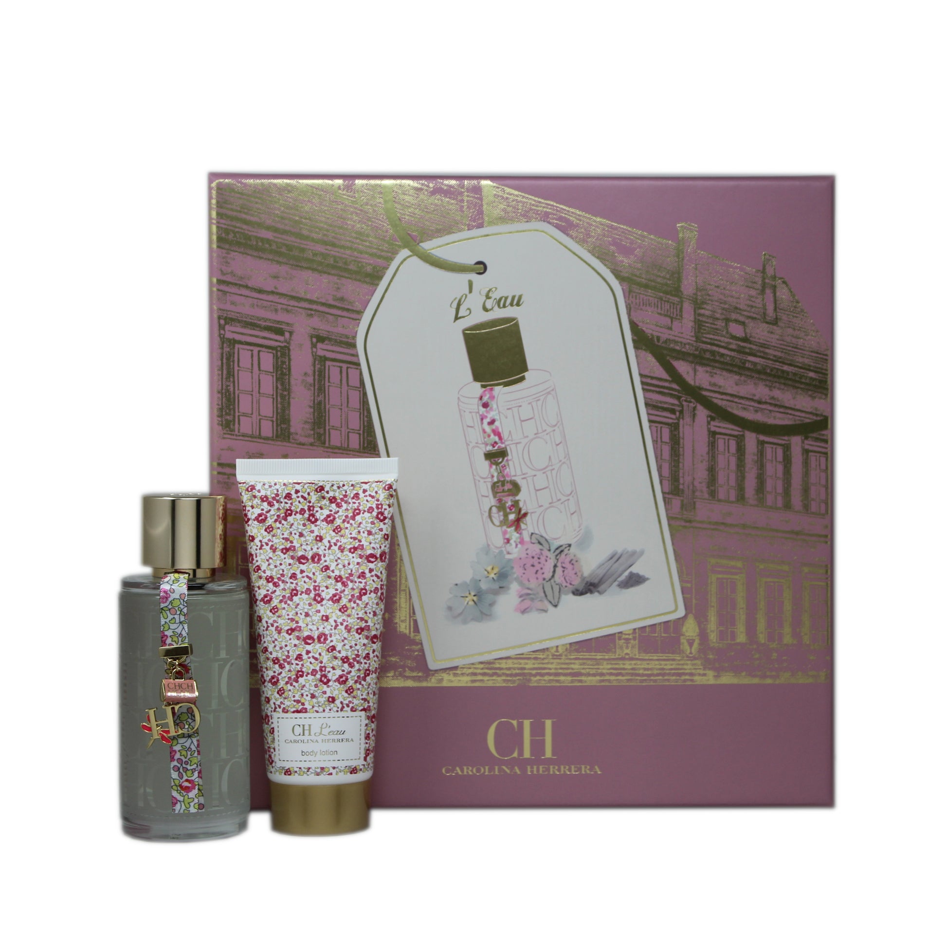 Carolina Herrera CH L'Eau 2 Piece Gift Set Eau de Toilette – a fresh and floral gift set featuring the light and invigorating fragrance of CH L'Eau with notes of jasmine, citrus, and musk.