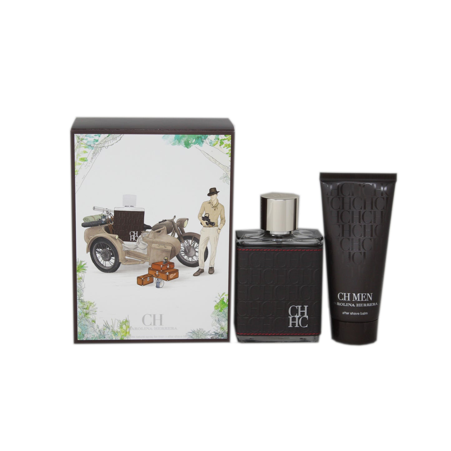 Carolina Herrera CH Men 2 Piece Gift Set Eau de Toilette Spray – a stylish gift set featuring the aromatic and woody fragrance of CH Men with notes of bergamot, leather, and amber.