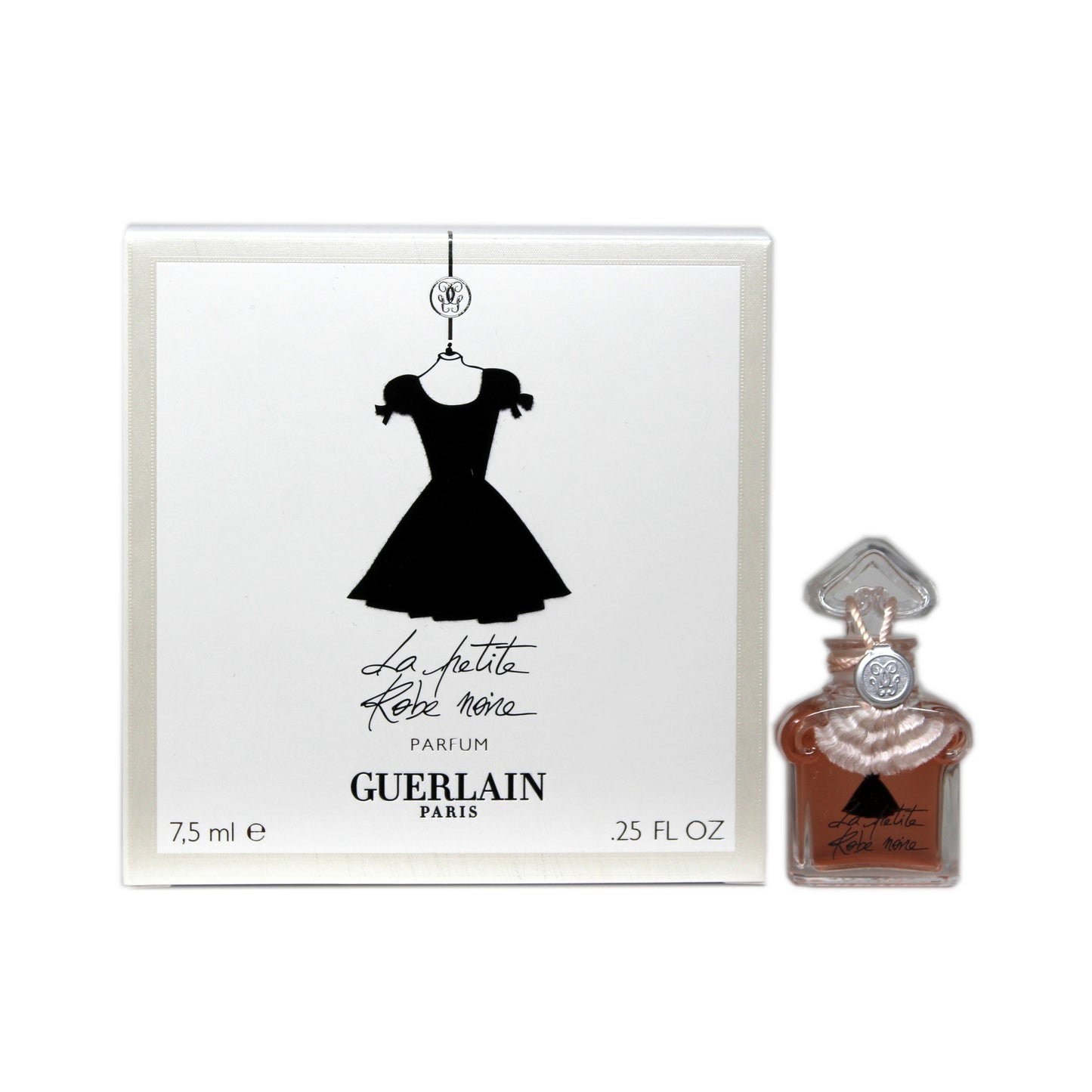 Guerlain La Petite Robe Noire Parfum Splash – a sweet and sophisticated fragrance with notes of black cherry, almond, and rose, in a chic splash bottle.